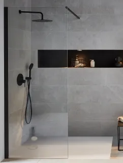 Верхний душ Jacob Delafon Metro E26600-BL 30 см чёрный матовый